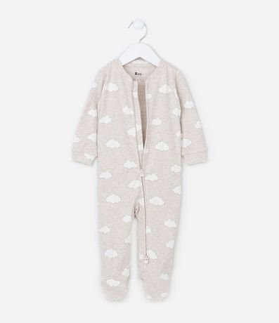 Mono Infantil con Estampado de Nuvens y Pie Cerrado – Talle RN a 18 Meses 2