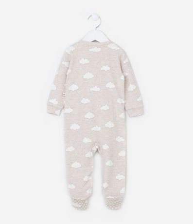 Mono Infantil con Estampado de Nuvens y Pie Cerrado – Talle RN a 18 Meses 3