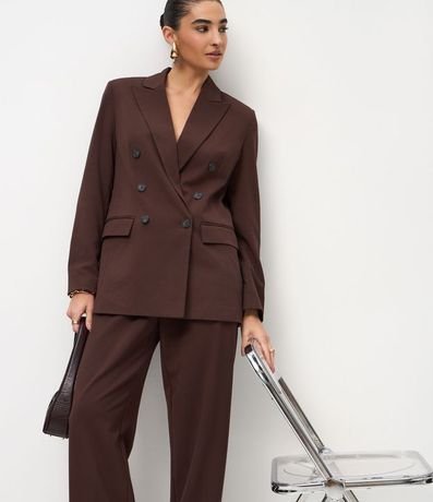 Pantalón Wide Leg Sastrería con Cinturón en PU 2