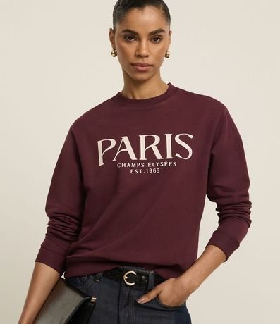 Saco de Algodón con Lettering Paris Champs Élysées