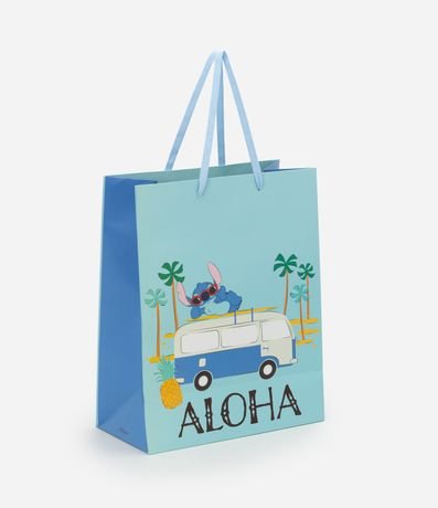 Bolsa de Regalo Mediana con Estampa Stitch Aloha