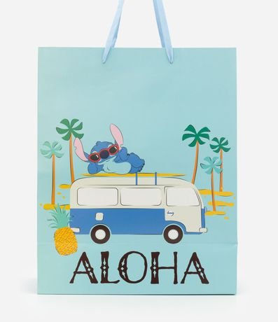 Bolsa de Regalo Mediana con Estampa Stitch Aloha 2