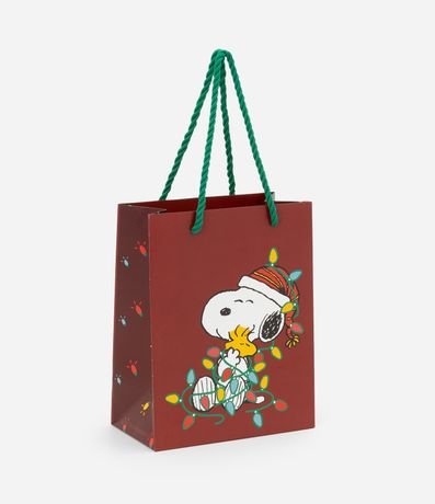 Bolsa de Regalo Pequeña con Snoopy Navideño