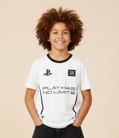 Remera Infantil en Algodón Playstation - Talle 5 a 14 años