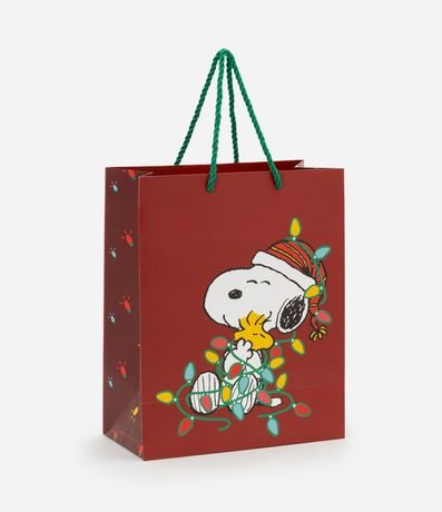 Bolsa de Regalo Mediana con Estampa Snoopy Navideño 1
