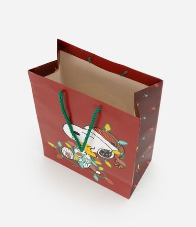 Bolsa de Regalo Mediana con Estampa Snoopy Navideño 3
