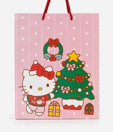 Bolsa de Regalo Mediana con Estampa de Navidad Hello Kitty 2