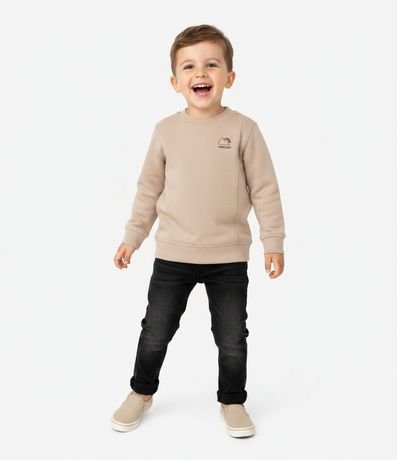 Buzo Infantil en Fleece Canelado con Recortes y Bordados – Talle 1 a 5/6 años