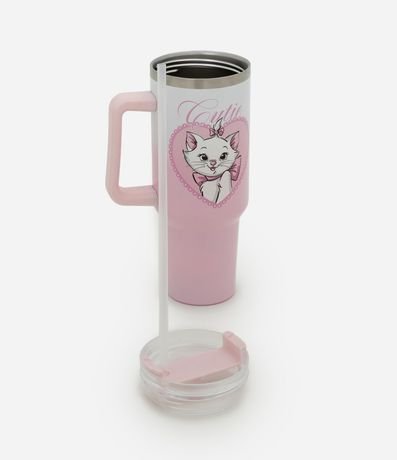 Vaso Térmico con Pajita en Metal y Estampado Marie 4