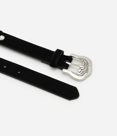 Cinturón Mediano con Hebilla Diferenciada y Detalles Lejano Oeste 2