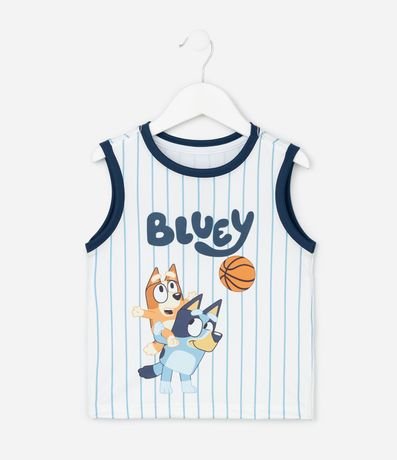 Musculosa Infantil de Baloncesto en Microfibra Bluey y Bingo - Tam  1 a 6 años