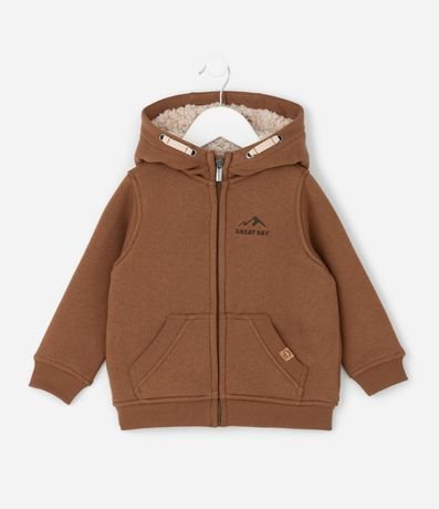 Campera Infantil con Sherpa y Bordado – Talle 1 a 5/6 años