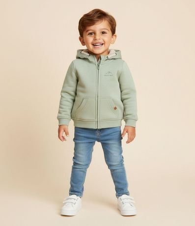 Campera Infantil con Sherpa y Bordado – Talle 1 a 5/6 años 1