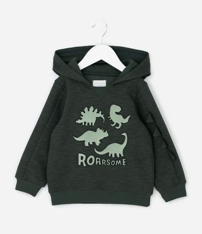 Saco Infantil con Dinosaurio en Relieve y Capucha – Talle 1 a 6 años