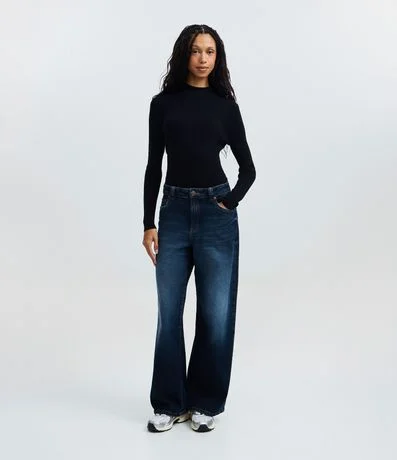 Blusa Rectilínea Punto con Cuello Alto Adulto 2