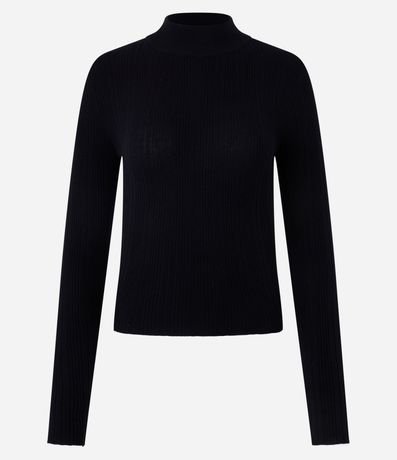 Blusa Rectilínea Punto con Cuello Alto Adulto 4