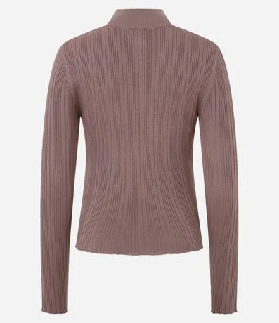 Blusa Rectilínea Punto con Cuello Alto Adulto 6