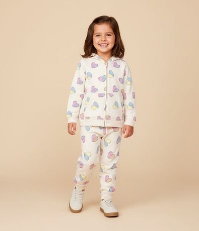 Pantalón Infantil Jogger con Estampado de Corazones – Talle 1 a 5 años 1