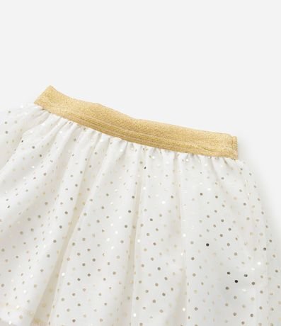 Pollera Infantil en Tule con Estampa de Lunares - Talle 1 a 6 años 5