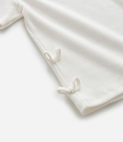 Blusa Infantil en Rib con Laços Laterales - Talle 1 a 6 años 5