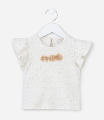 Conjunto Infantil con Flores Texturizada - Talle 1 a 6 años 2