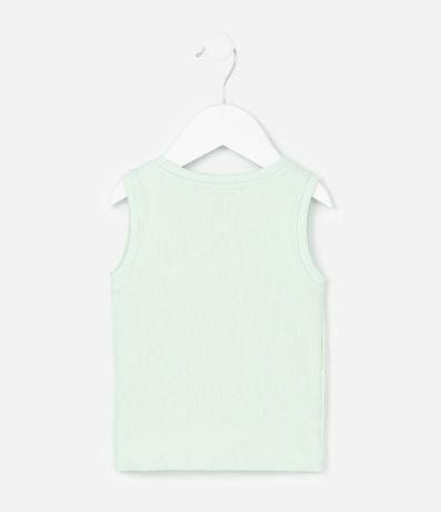 Musculosa Infantil en Rib con Bordado Floral - Talle 1 a 6 años 2