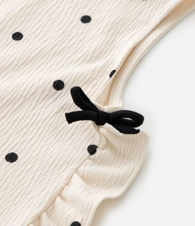 Musculosa Infantil con Estampa de Lunares con Volado en el Lateral  - Talle 1 a 6 años 4