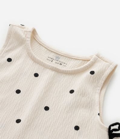 Musculosa Infantil con Estampa de Lunares con Volado en el Lateral  - Talle 1 a 6 años 5