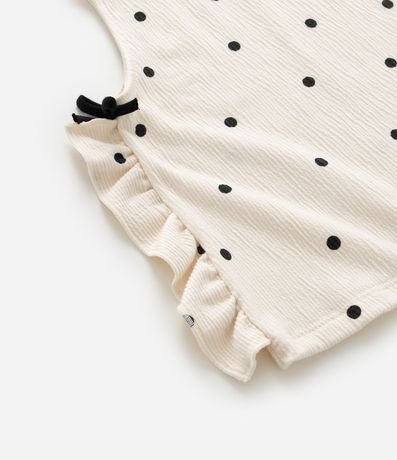 Musculosa Infantil con Estampa de Lunares con Volado en el Lateral  - Talle 1 a 6 años 6