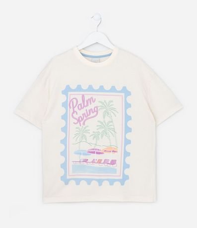 Remera Infantil con Estampa Palm Spring - Talle 5 a 14 años 2