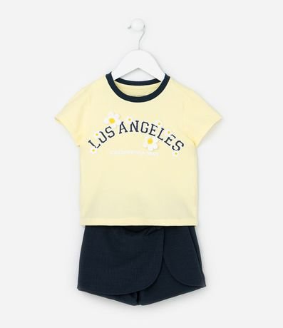 Conjunto Infantil con Margaritas Los Angeles - Talle 1 a 6 años