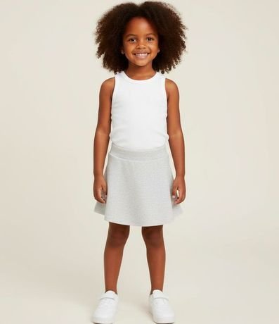 Musculosa Infantil en Ribana con Picueta en las Mangas - Tallas de 1 a 6 años