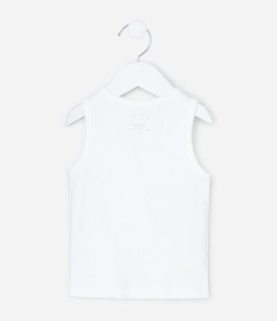 Musculosa Infantil en Ribana con Picueta en las Mangas - Tallas de 1 a 6 años 2