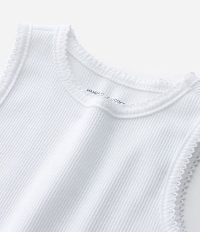 Musculosa Infantil en Ribana con Picueta en las Mangas - Tallas de 1 a 6 años 4