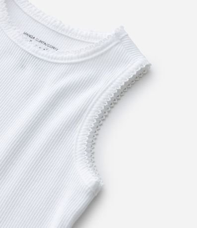 Musculosa Infantil en Ribana con Picueta en las Mangas - Tallas de 1 a 6 años 5