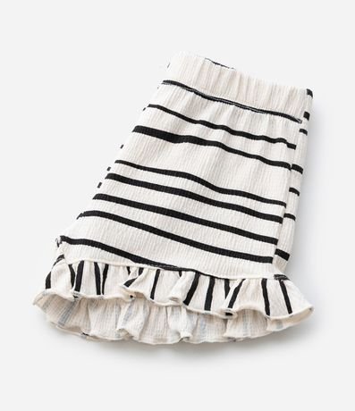 Conjunto Infantil en Anarruga con Estampado de Rayas y Volados - Talle 1 a 6 años 10