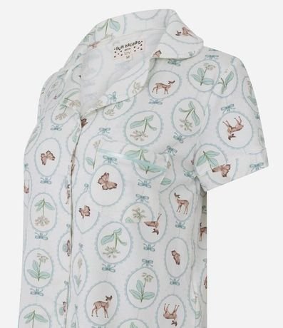 Pijama Short Doll Americano en Algodón Estampado 5