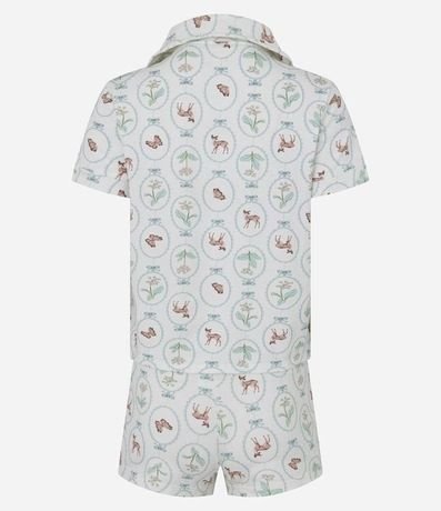 Pijama Short Doll Americano en Algodón Estampado 6