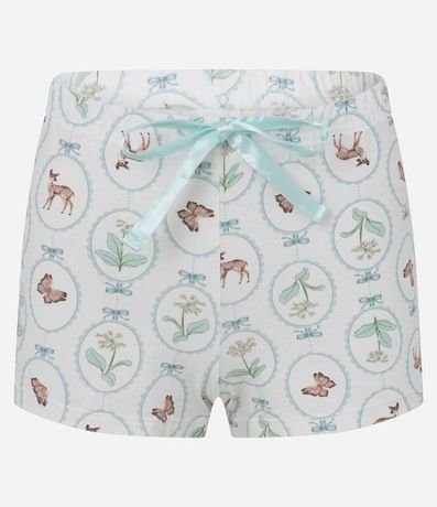 Pijama Short Doll Americano en Algodón Estampado 7