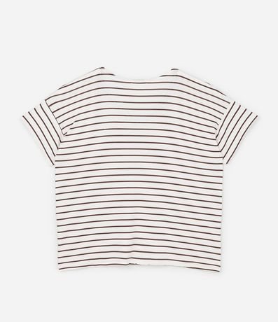 Blusa Alargada en Viscolycra Rayada Curve & Plus Size 6