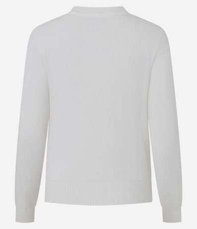 Cardigan en Viscosa en Efecto Punto con Botones 6