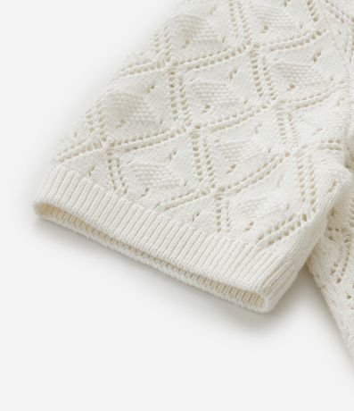 Camisa Polo con Efecto Crochet y Textura en Rombo 4
