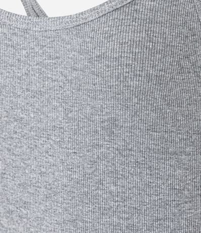 Blusa Acanalada en Rib con Escote U y Bretel Fino 6