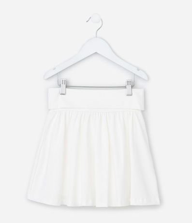 Short Pollera Infantil con Cintura Dobrado - Talle 5 a 14 años 2