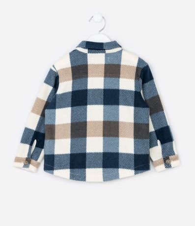 Camisa Infantil en Fleece con Estampado de Cuadros – Talle 1 a 5/6 años 2