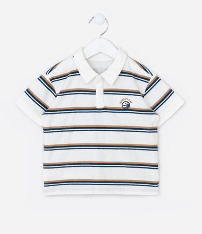 Remera Polo Infantil con Estampa Hilo Teñido- Talle 1 a 6 años