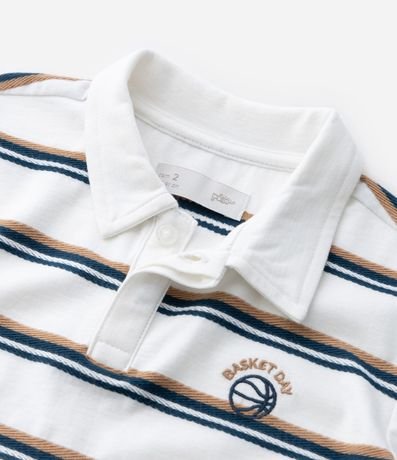 Remera Polo Infantil con Estampa Hilo Teñido- Talle 1 a 6 años 4