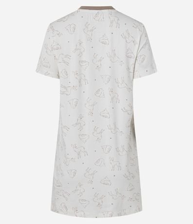 Camisón corta en Viscosa con Estampa de Animalito 2