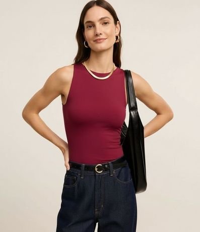 Blusa en Poliamida con Cuello Redondo 3