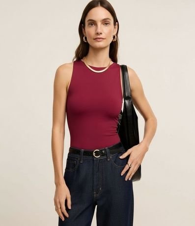 Blusa en Poliamida con Cuello Redondo 4